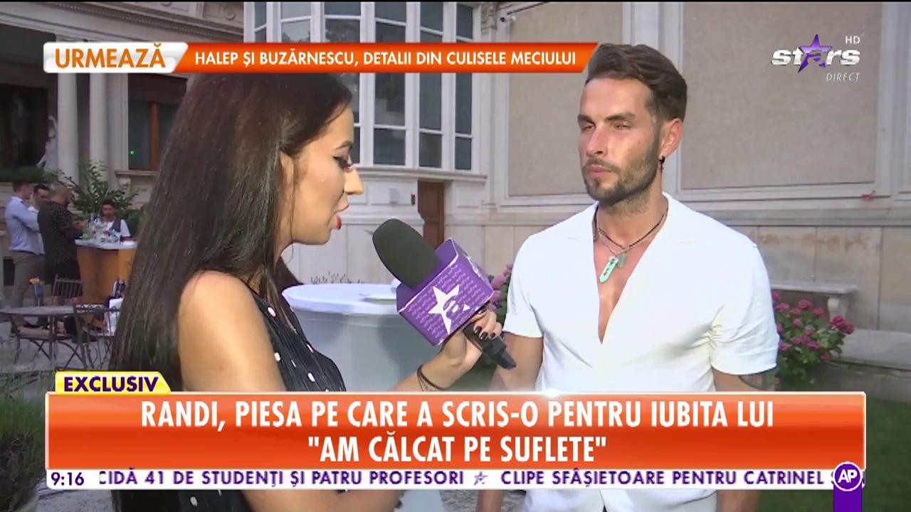 Star Matinal. Randi, despre piesa pe care a scris-o pentru iubita lui: Am vrut să impresionez