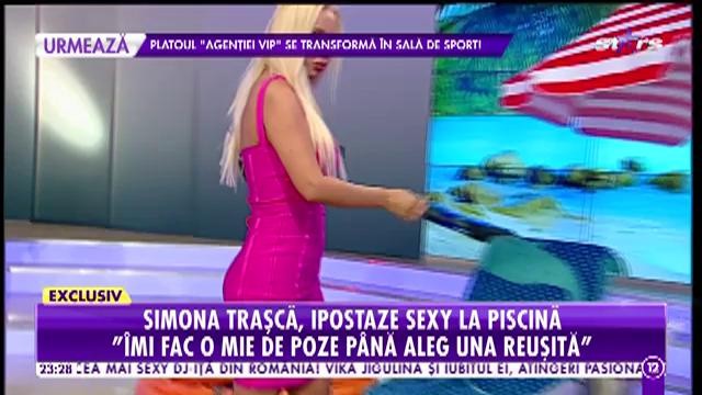 Ghidul unei fotografii de zeci de mii de like-uri! Simona Traşcă, ipostaze sexy la piscină!