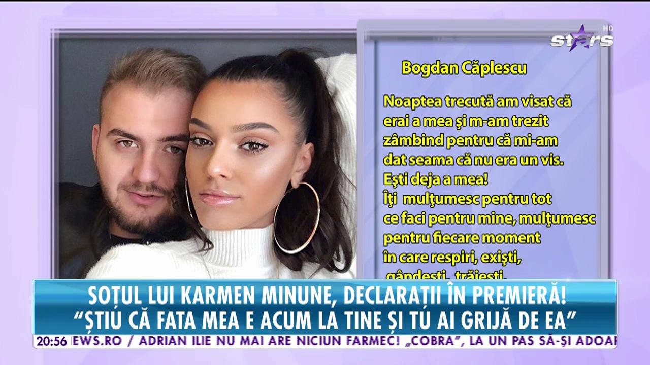 Soţul lui Karmen Minune, declaraţii &icirc;n premieră! "Tu şi fata sunteţi tot ce mi s-a &icirc;nt&acirc;mplat mai frumos &icirc;n viaţă"