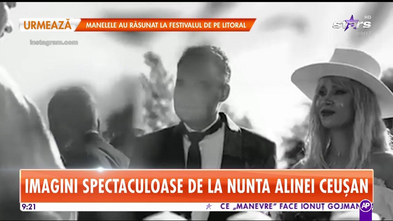 Imagini spectaculoase de la nunta Alinei Ceuşan