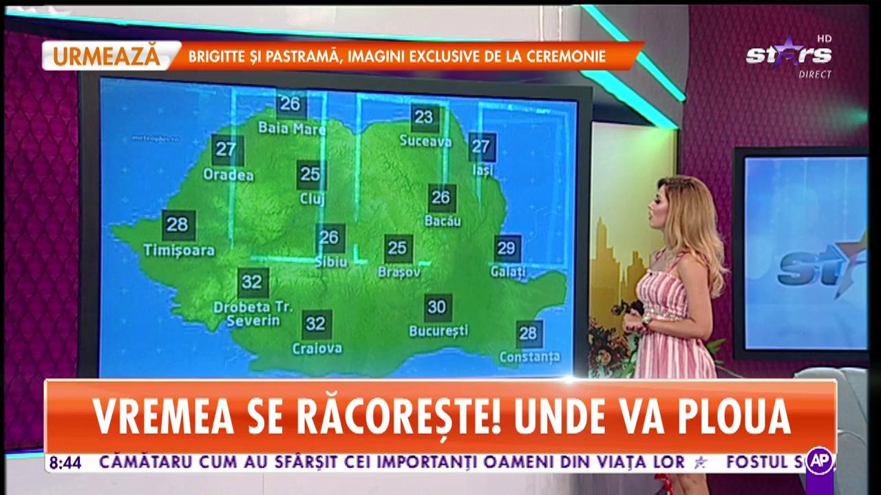 Star Matinal. Meteo 8 iulie 2019. Vremea se răcește și se &icirc;ntorc ploile