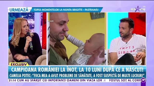 Camelia Potec, campioana României la înot, la 10 luni după ce a născut