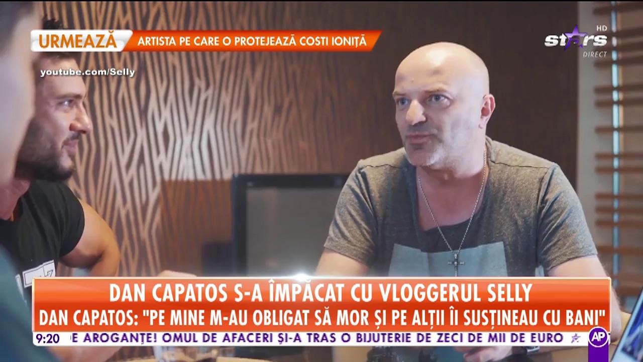 Star Matinal. &Icirc;mpăcarea anului &icirc;n showbiz! Dan Capatos, prezentatorul emisiunii "Xtra Night Show" s-a &icirc;mpăcat cu Selly