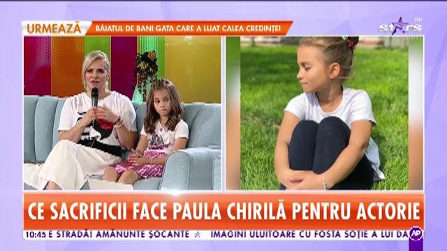 Star Matinal. Paula Chirilă s-a tuns zero și s-a &icirc;mprumutat de 5.000 de dolari să fie actriță: Am făcut foamea la &icirc;nceput. Nu aveam bani nici să mă duc acasă