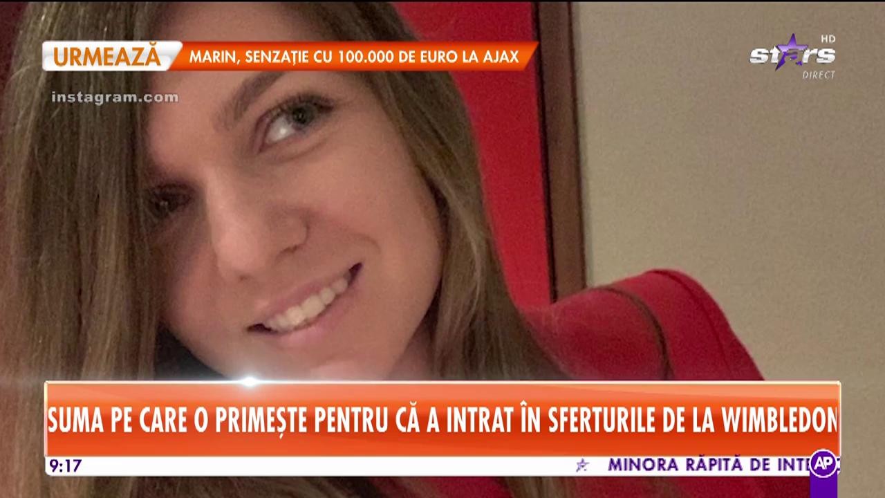 Star Matinal. C&acirc;ți bani c&acirc;știgă Simona Halep, după calificarea &icirc;n sferturile de finală de la Wimbledon
