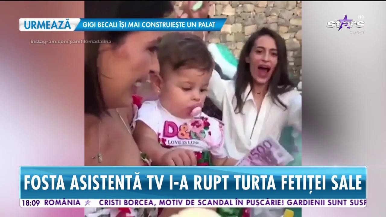 Star News. Sărbătoare mare &icirc;n familia Mădălinei Pamfile. Fosta asistentă TV i-a rupt turta fetiței sale