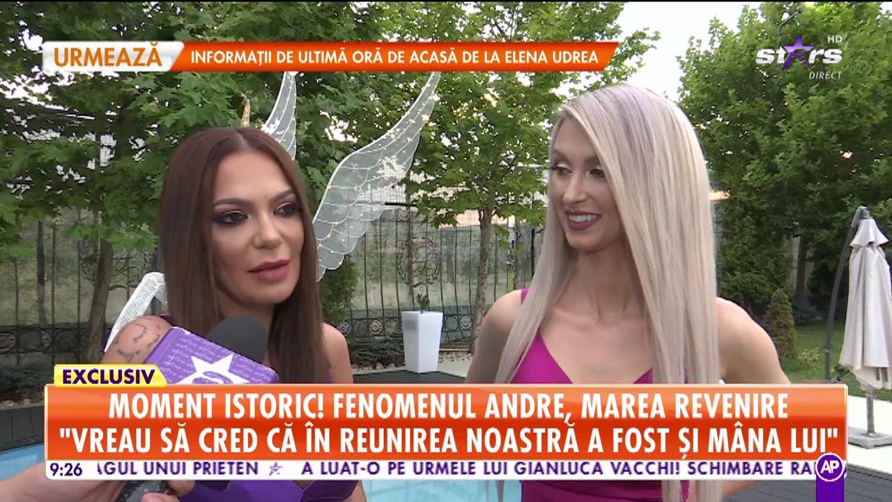 Star Matinal. Moment istoric! Fenomenul Andre, marea revenire: Vreau să cred că &icirc;n reunirea noastră a fost și m&acirc;na tatălui meu