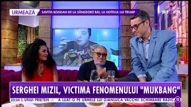 Agenția Vip. Serghei Mizil, așa cum nu l-ai mai văzut niciodată! Vedeta este victima fenomenului Mukbang