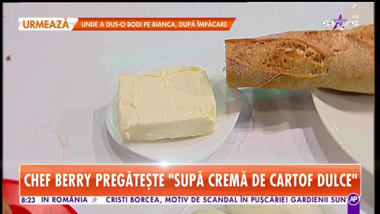 Star Matinal. Rețeta Zilei! Chef Berry ne pregătește Supă cremă de cartof dulce