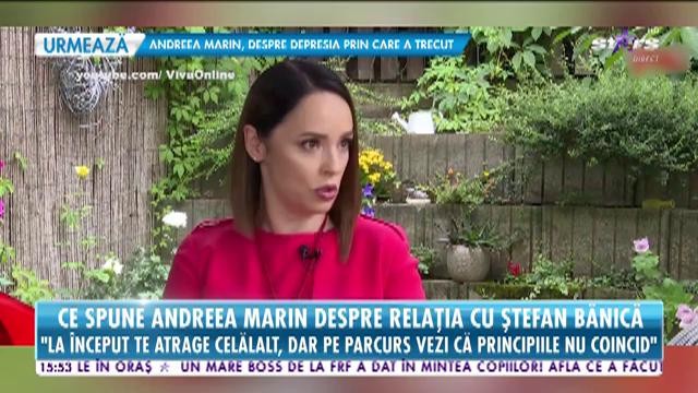 Star Magazin. Ce spune Andreea Marin despre relaţia cu Ştefan Bănică: La &icirc;nceput te atrage celălalt, dar pe parcurs vezi că principiile nu coincid