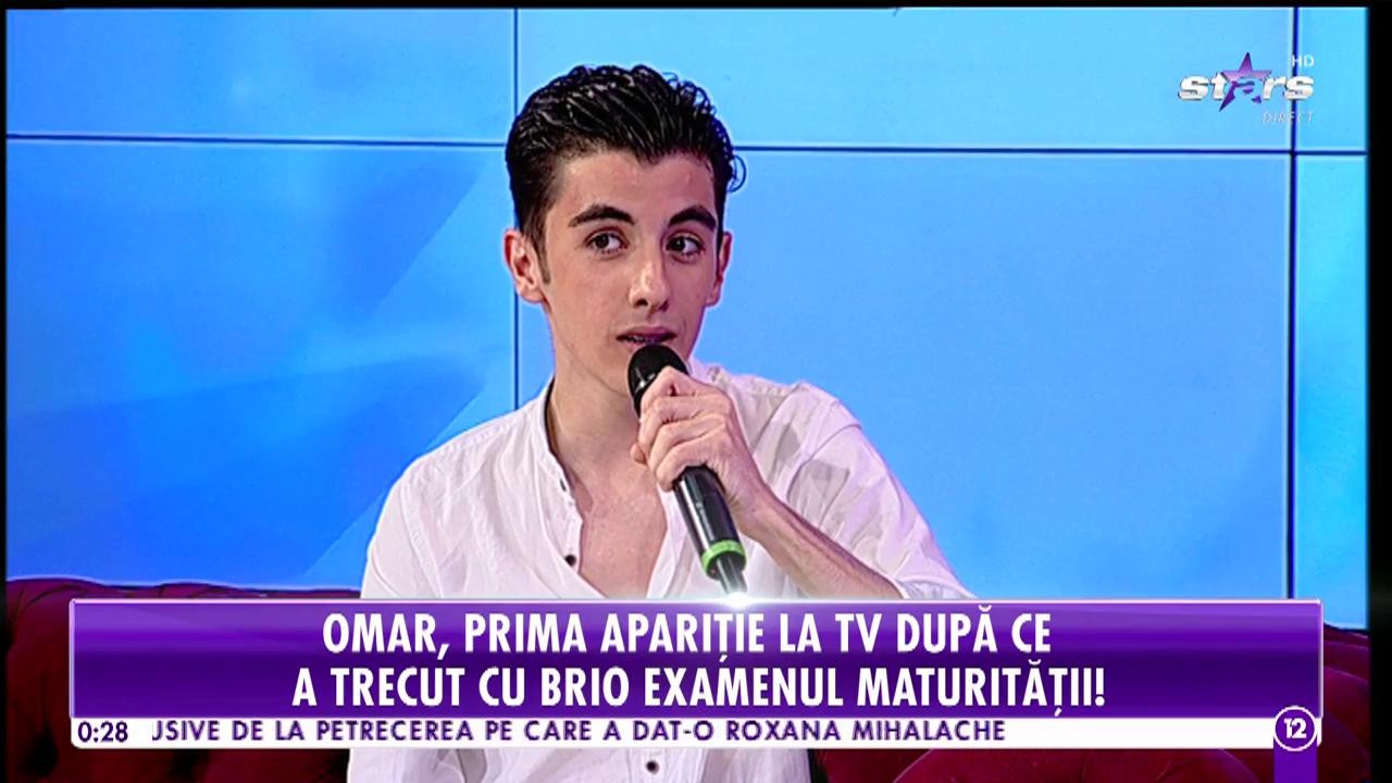 Agenția Vip. Omar, prima apariție la TV după ce a trecut cu brio examenul maturității