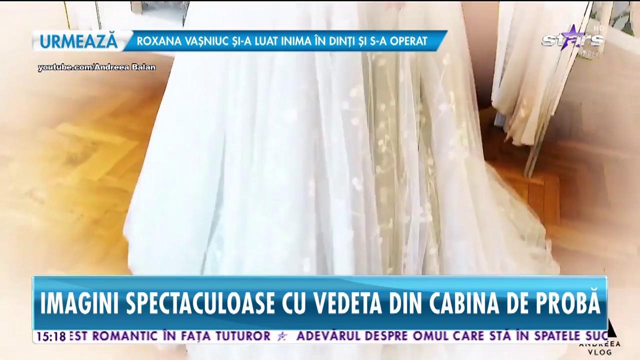 Star News. Andreea Bălan a ales să poarte trei rochii de mireasă &icirc;n ziua nunții