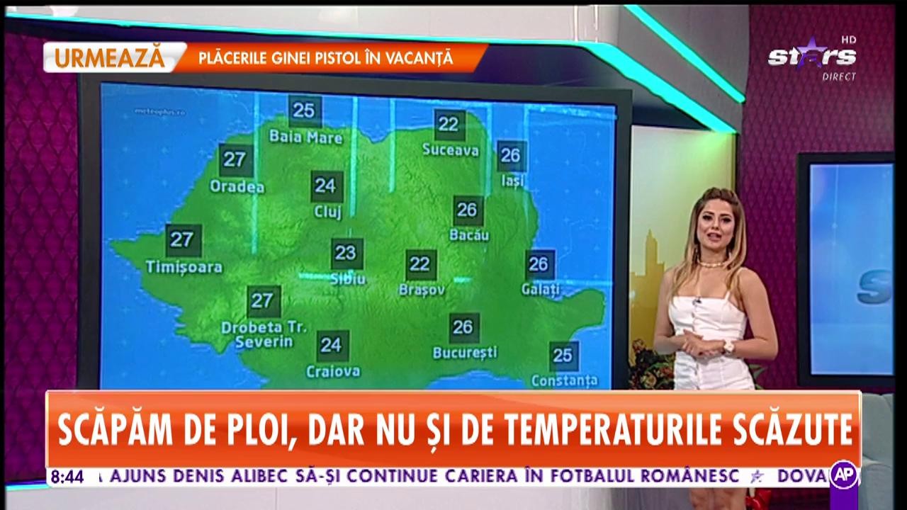 Rom&acirc;nia scapă de ploi, dar nu şi de temperaturile scăzute