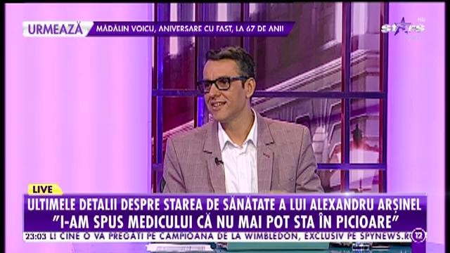 Alexandru Arșinel, prima apariție la TV după ce a fost la Terapie Intensivă