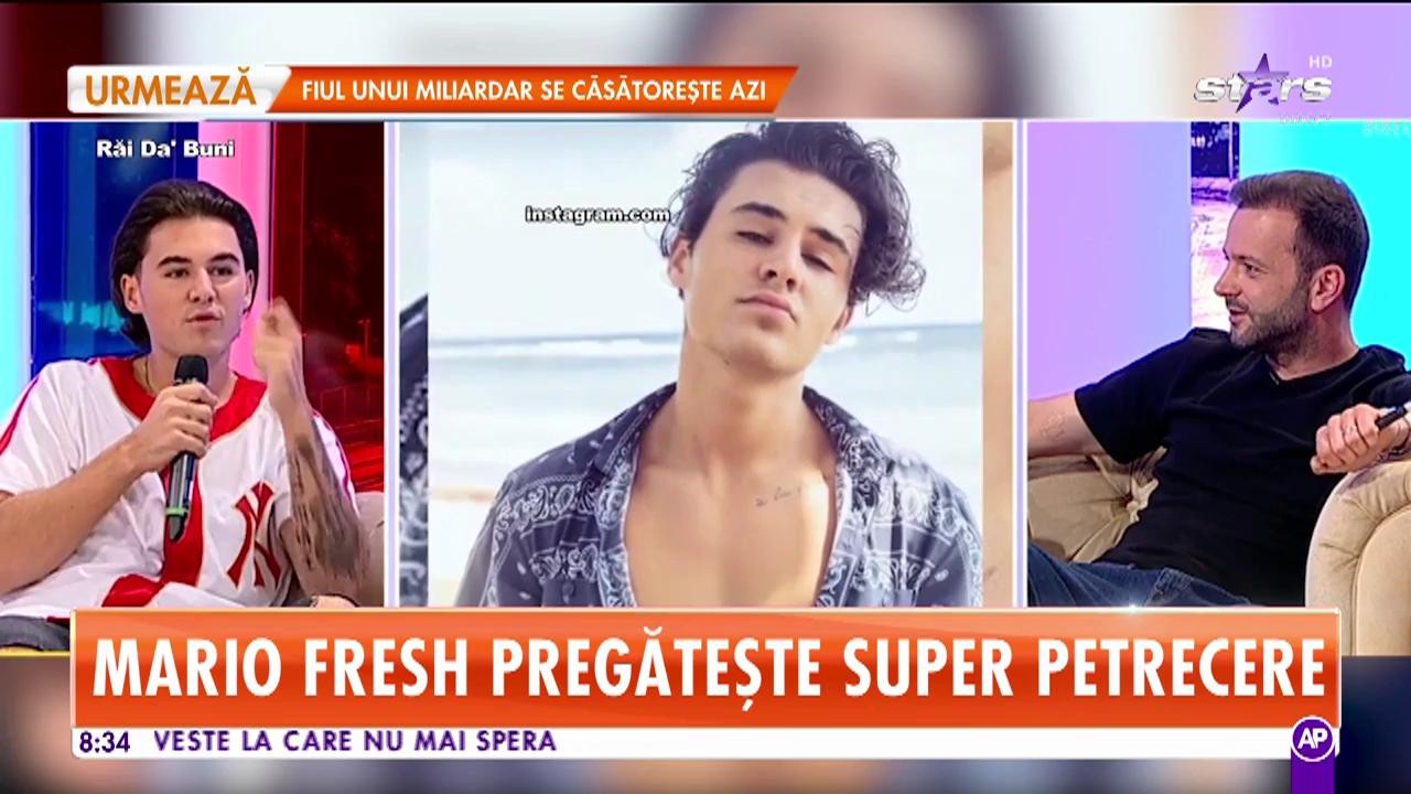 Star Matinal. Mario Fresh &icirc;mplineşte frumoasa v&acirc;rstă de 20 de ani şi organizează cea mai mare petrecere