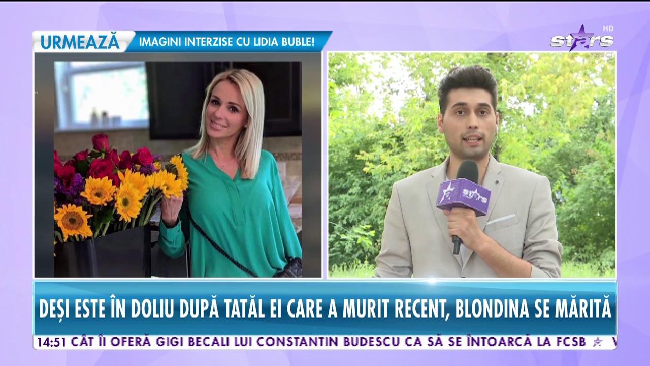Star News. Care este motivul pentru care Catrinel Sandu face nuntă, deși regretatul său tată s-a stins din viață recent