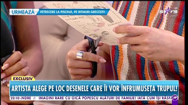 Răi da buni. Ana Baniciu se tatuează &icirc;n direct: Nu am ascultat-o pe maică-mea c&acirc;nd mi-a spus să nu &icirc;mi fac tatuaje