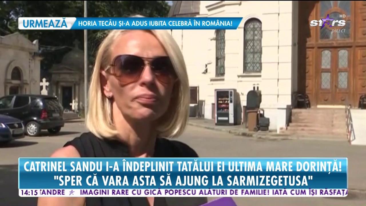 Catrinel Sandu i-a &icirc;ndeplinit tatălui ei ultima mare dorinţă! I-a &icirc;mprăştiat cenuşa &icirc;n locul preferat