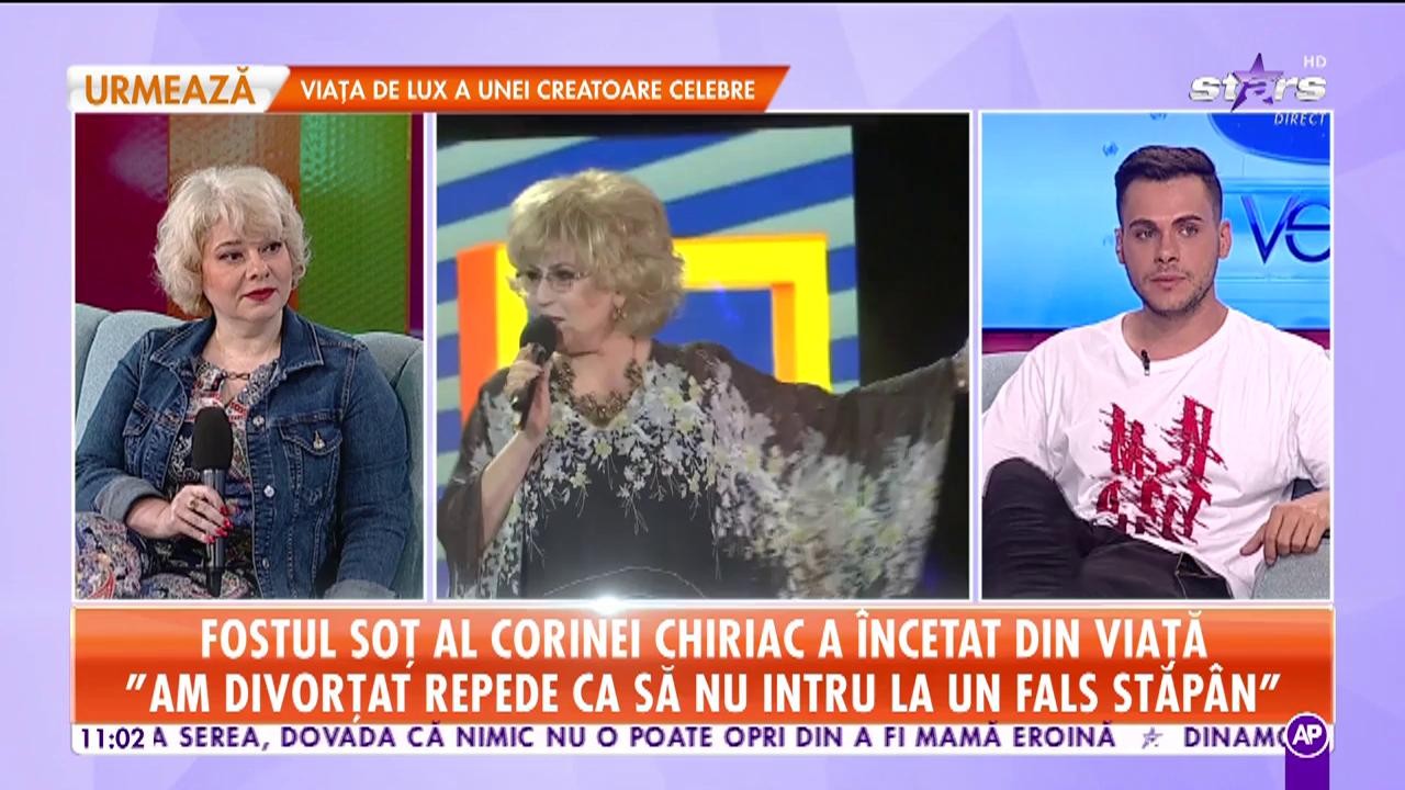 Fostul soţ al Corinei Chiriac a &icirc;ncetat din viaţă