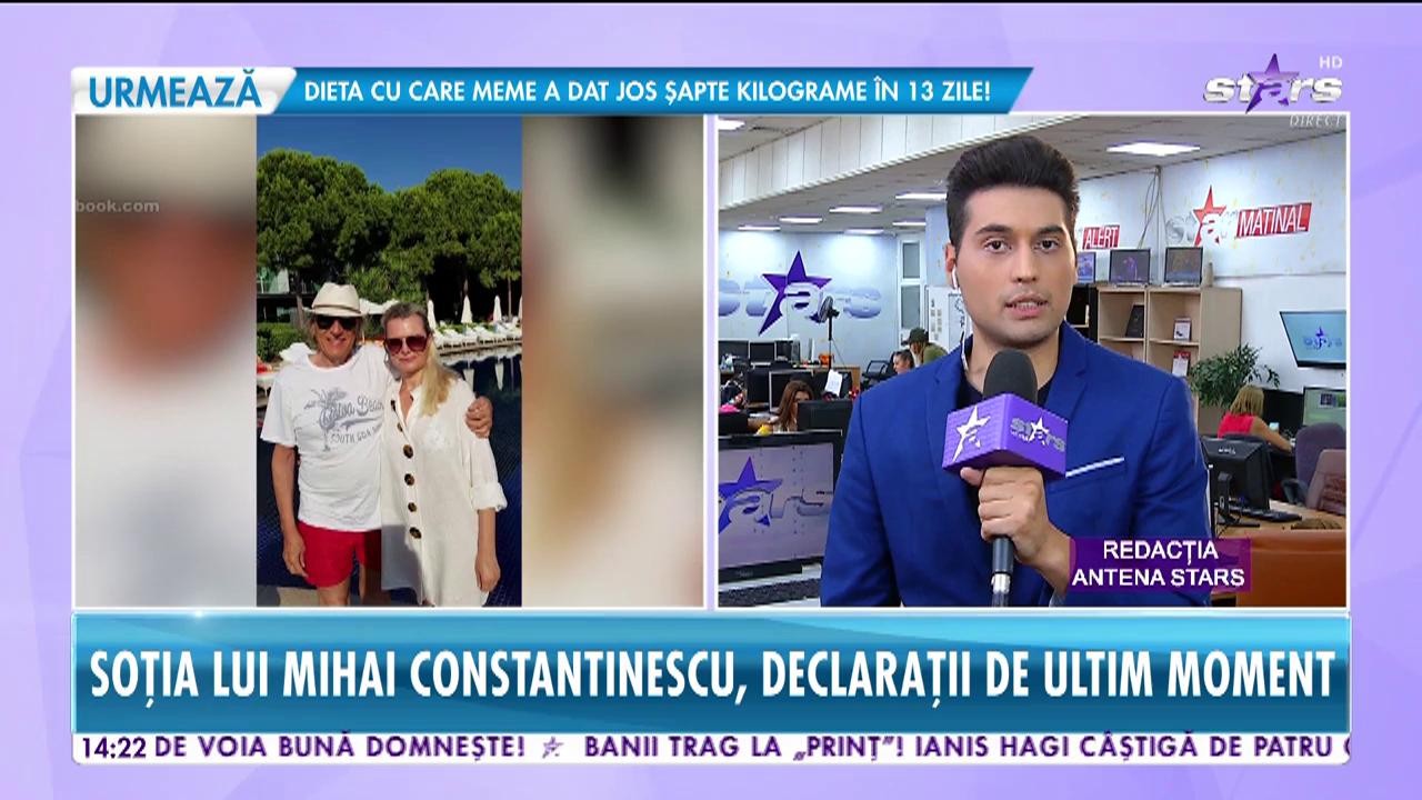 Soția lui Mihai Constantinescu, declarații de ultim moment: Mihai nu poate fi vizitat. La terapie intensivă nu poate intră nimeni, doar familia