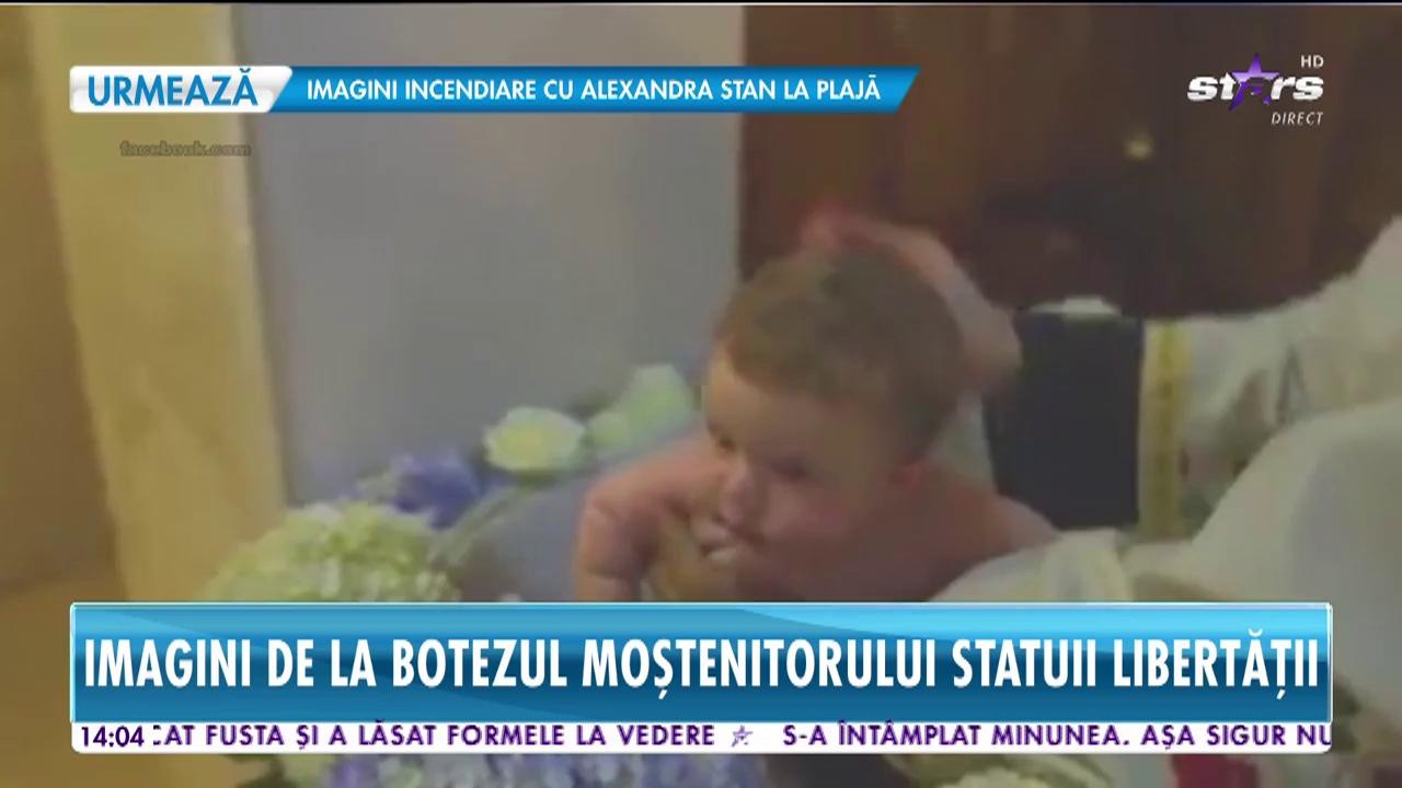 Star News. Imagini de la botezul moştenitorului Statuii Libertăţii! Iasmina Hill şi-a dorit neapărat ca băieţelul ei să fie creştinat &icirc;n Rom&acirc;nia