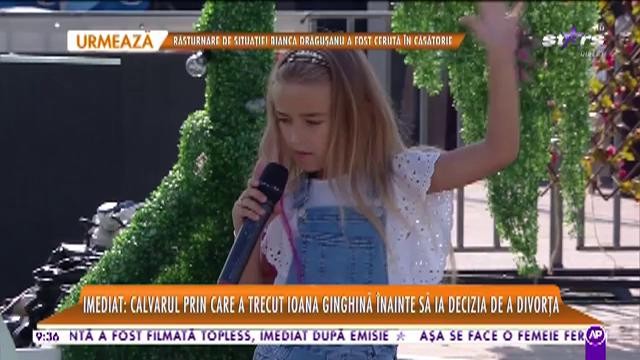 Mică și foarte talentată! Maria Lungu a c&acirc;ntat, la Star Matinal, melodia Doza de r&acirc;s