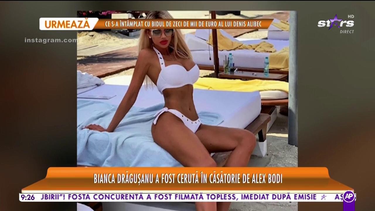 Star Matinal. Bianca Drăguşanu a fost cerută &icirc;n căsătorie de Alex Bodi