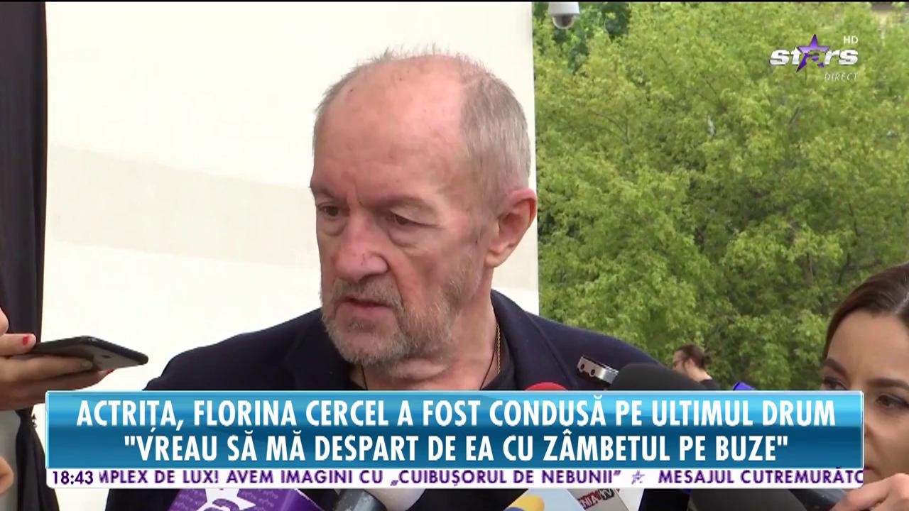Actriţa Florina Cercel a fost condusă pe ultimul drum