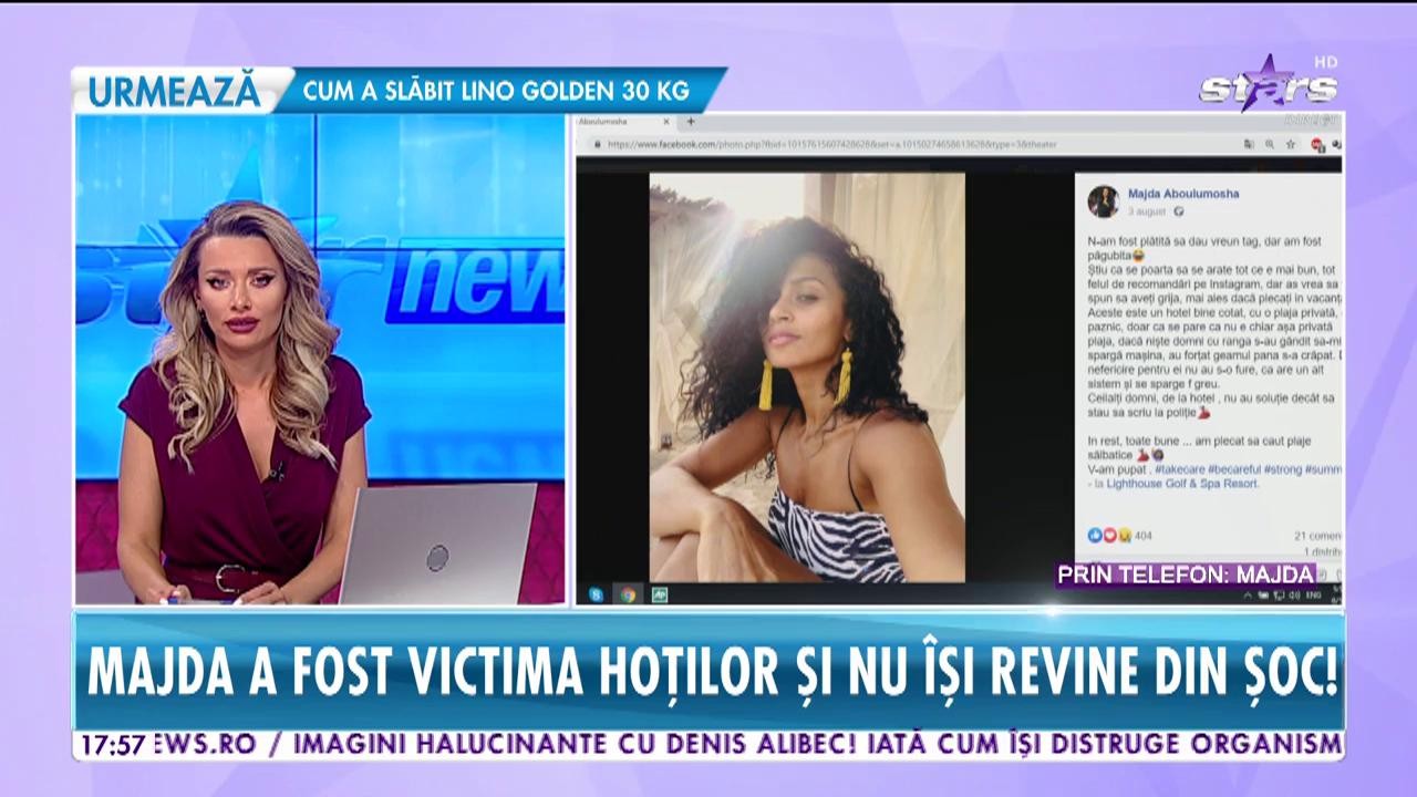 Star News. Prezentatoare celebră, clipe de groază &icirc;n vacanţa din Bulgaria. Majda: Acest lucru i se poate &icirc;nt&acirc;mpla oricui