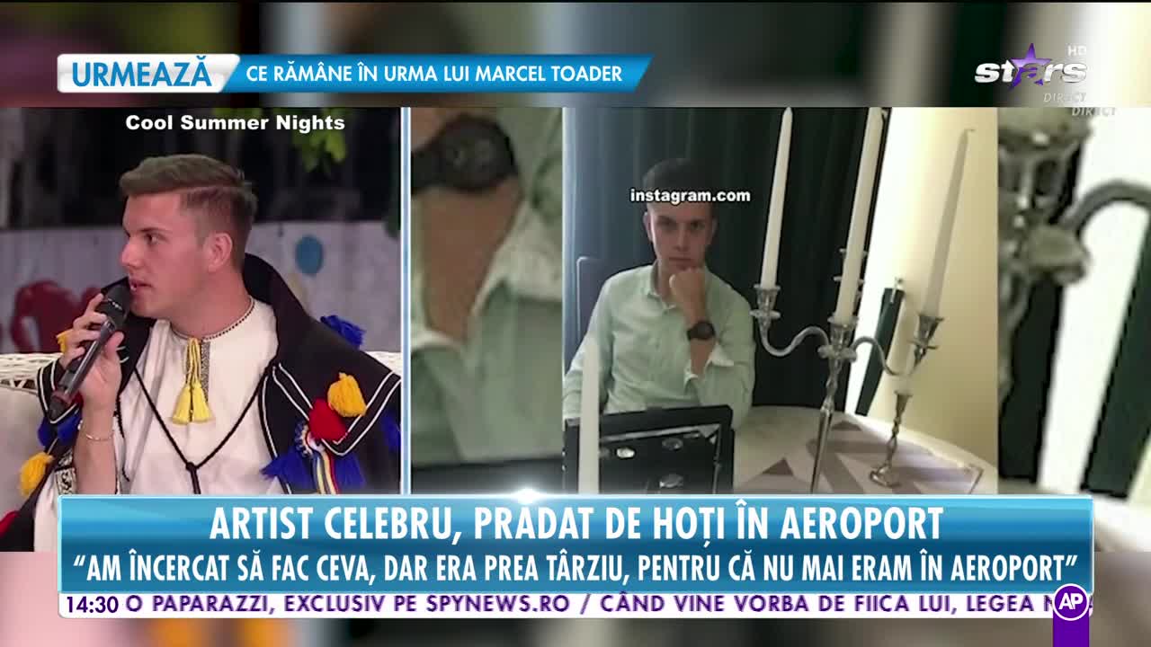 Un cunoscut interpret de muzică populară, prădat de hoţi pe aeroport