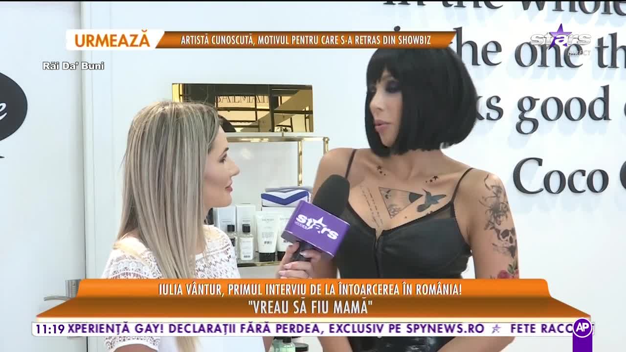 Iulia V&acirc;ntur, primul interviu de la &icirc;ntoacerea &icirc;n Rom&acirc;nia!