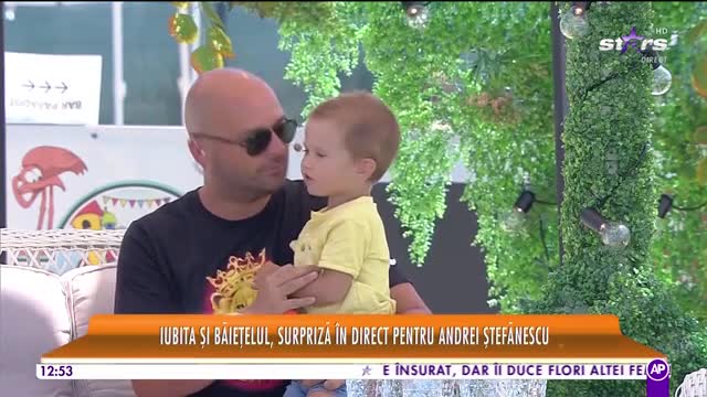 Star Matinal e pe val! Iubita și băiețelul, surpriză &icirc;n direct pentru Andrei Ștefănescu