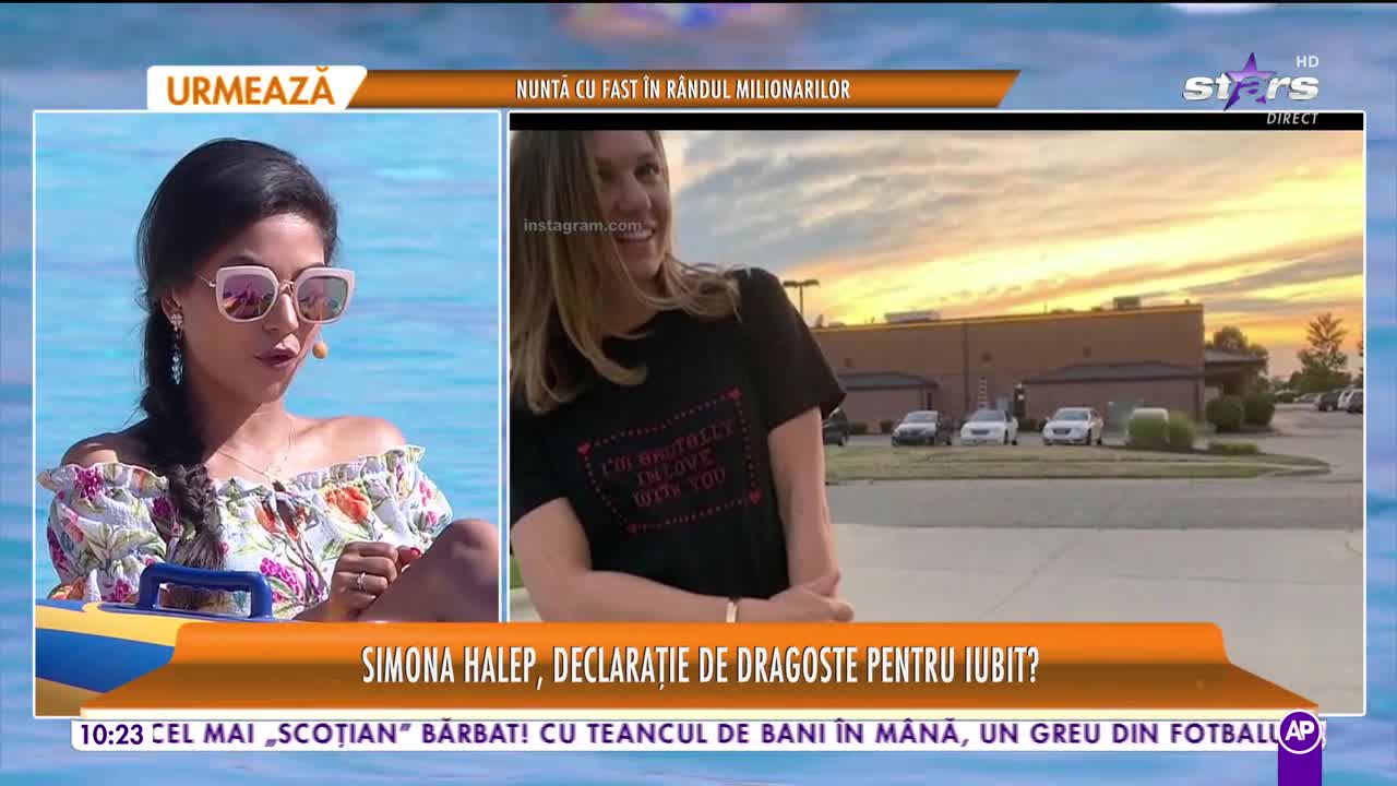 Star Matinal e pe val! Simona Halep, declarație de dragoste pentru noul iubit? Mesajul de pe tricoul sportivei