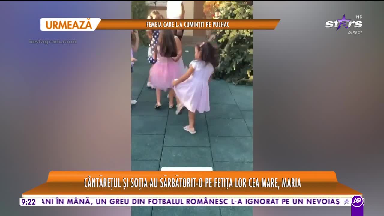 Star Matinal e pe val! Petrecere mare &icirc;n familia lui Pepe. Maria, fetiţa cea mare a artistului, a &icirc;mplinit v&acirc;rsta de șapte ani