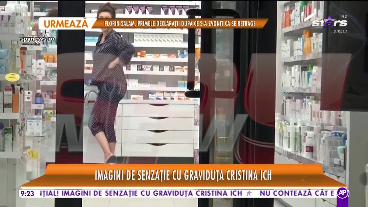 Christina Ich face senzaţie pe străzile din Capitală! Nici nu zici că este &icirc;n ultimul trimestru de sarcină!