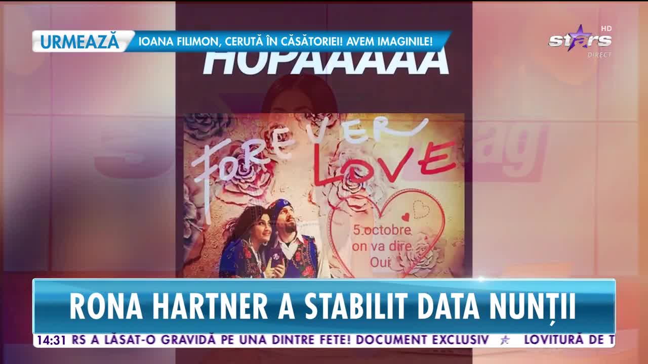 Rona Hartner a stabilit data nunții