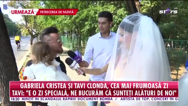 Star News. Gabriela Cristea, superbă &icirc;n ziua nunții. Mirii s-au emoționat p&acirc;nă la lacrimi