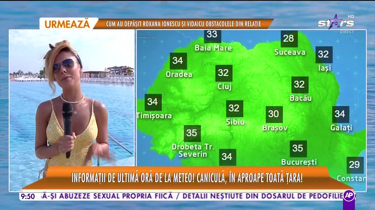 Star Matinal e pe val. Informații de ultimă oră de la meteorologi! Caniculă, &icirc;n aproape toată țara