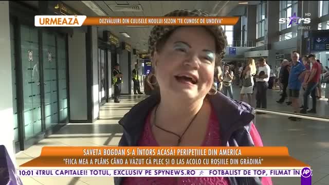 Star Matinal e pe val! Saveta Bogdan s-a &icirc;ntors &icirc;n Rom&acirc;nia. Primele declarații ale artistei