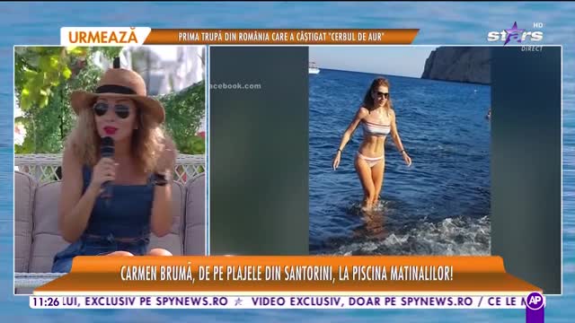 Star Matinal e pe val. Cum a reușit Carmen Brumă să nu pună niciun kilogram &icirc;n plus, &icirc;n concediu