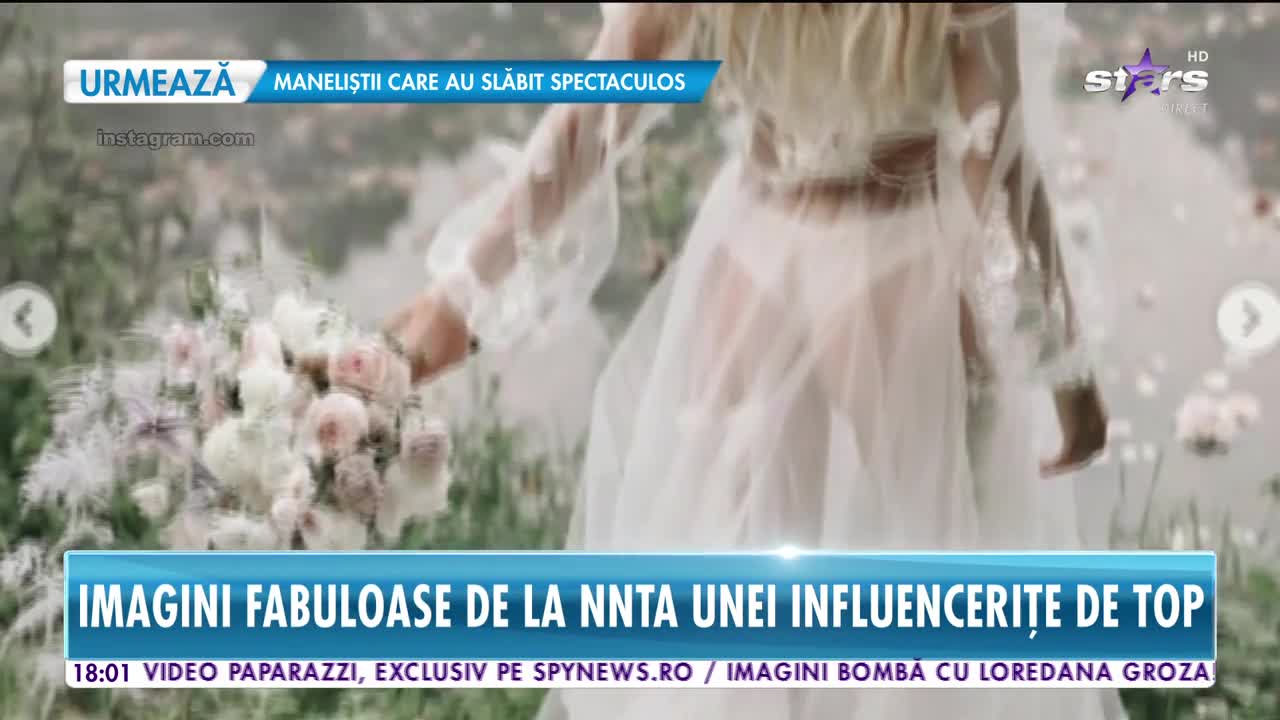 Imagini fabuloase de la nunta unei influenceriţe de top din Rusia