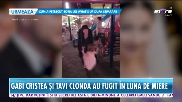 Star News. Gabi Cristea și Tavi Clonda au fugit &icirc;n luna de miere