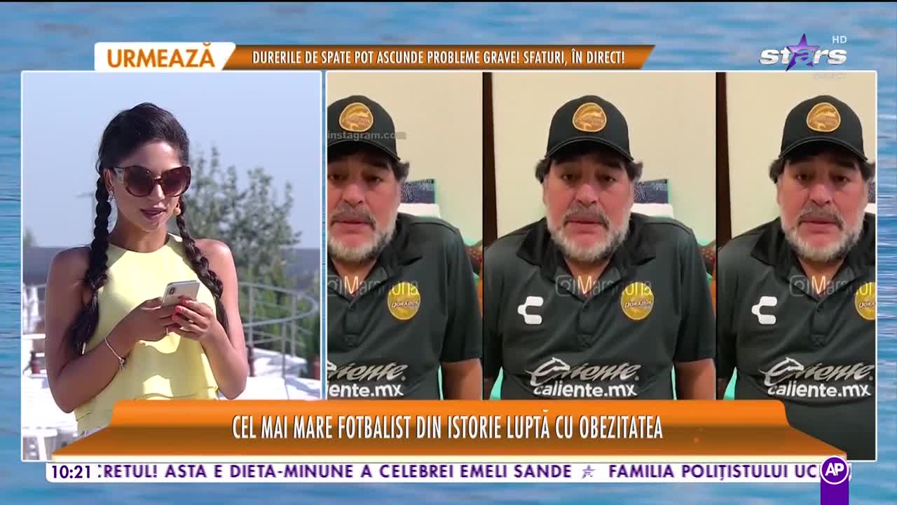 Star Matinal e pe val! Maradona luptă cu obezitatea. Fostul mare fotbalist c&acirc;ntărească 127 de kilograme