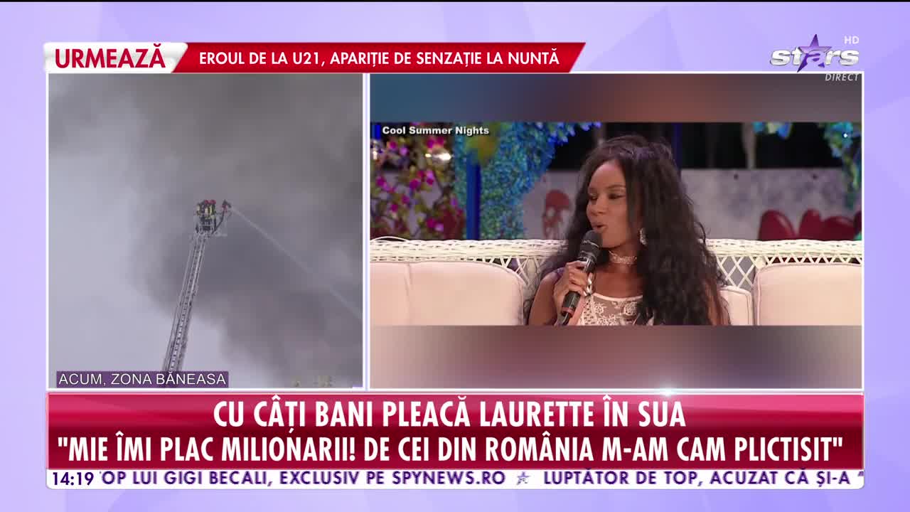 Frumoasa Laurette vrea sa se mute &icirc;n Statele Unite