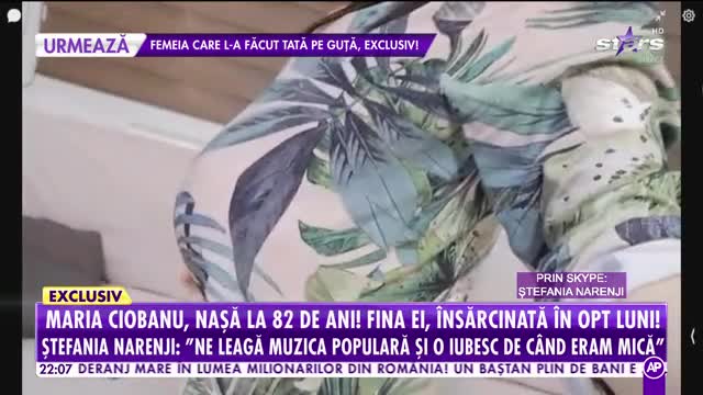 Agenția Vip. Maria Ciobanu, nașă la 82 de ani! Fina ei, &icirc;nsărcinată &icirc;n opt luni