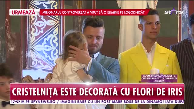 Star News. Imagini de la botezul fetiței Gabrielei Cristea
