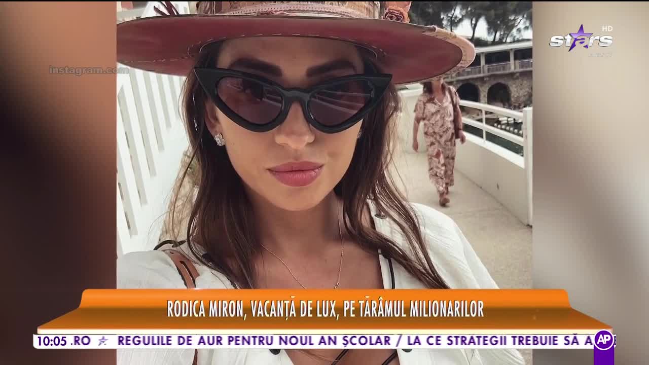 Star Matinal. Rodica Miron, vacanță de lux, pe tăr&acirc;mul milionarilor