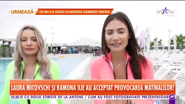 Star Matinal. Laura Micovschi şi Ramona Ilie, show la piscina. Imagini de senzație pe apă