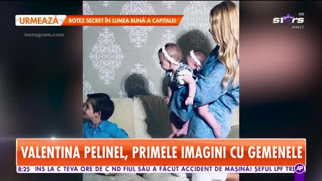 Star Matinal. Valentina Pelinel, prima ședință foto cu cei trei copii