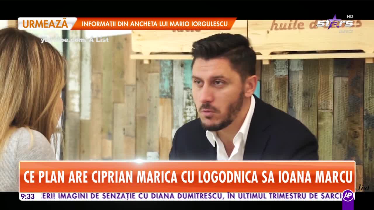 Star Matinal. ce plan are Ciprian Marica cu logodnica sa Ioana Marcu
